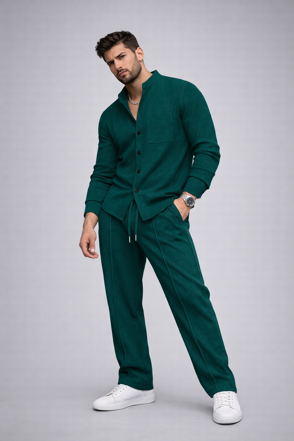 Héctor | Conjunto Waffle de 2 piezas para hombre