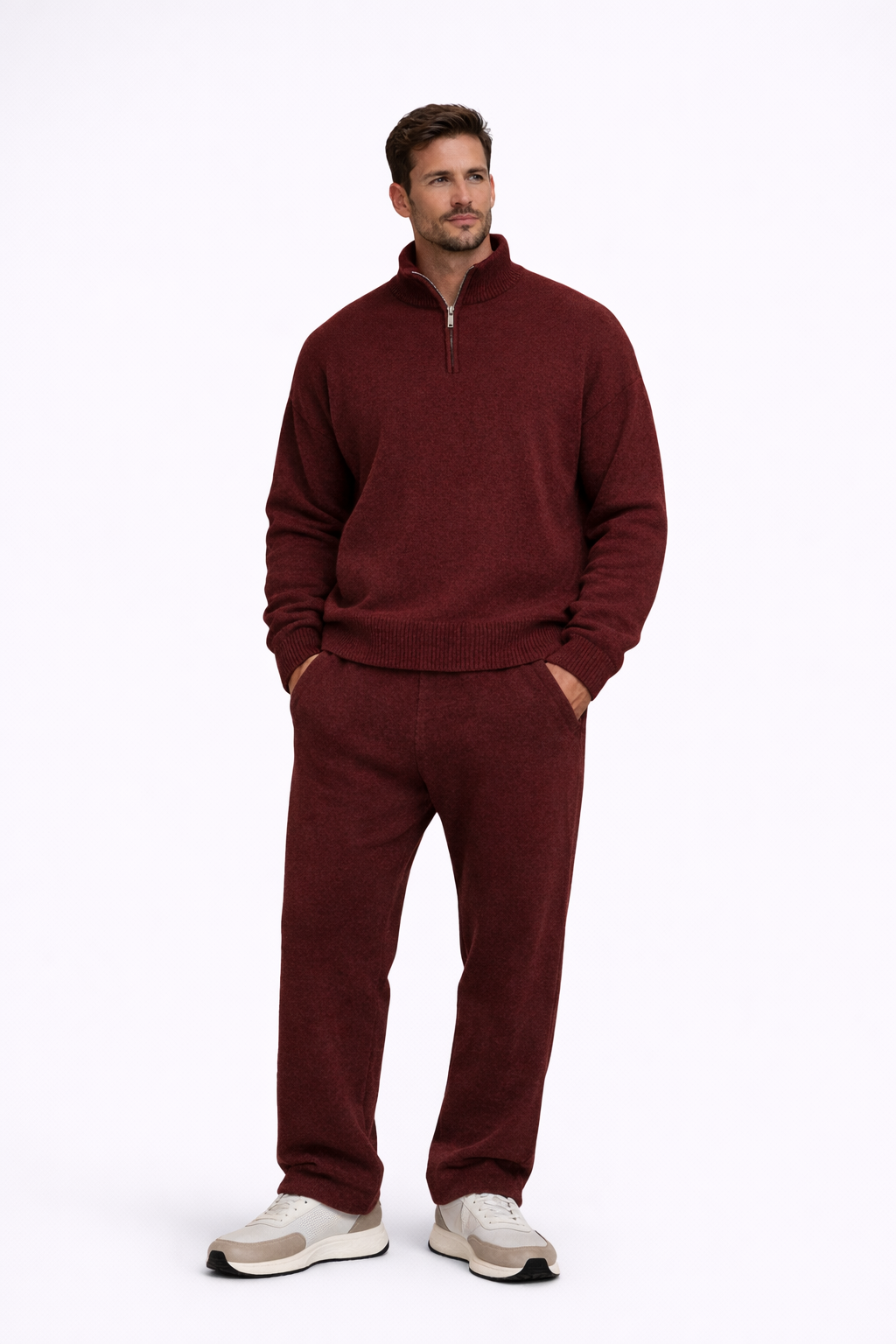 Roberto | Sweater con cremallera casual