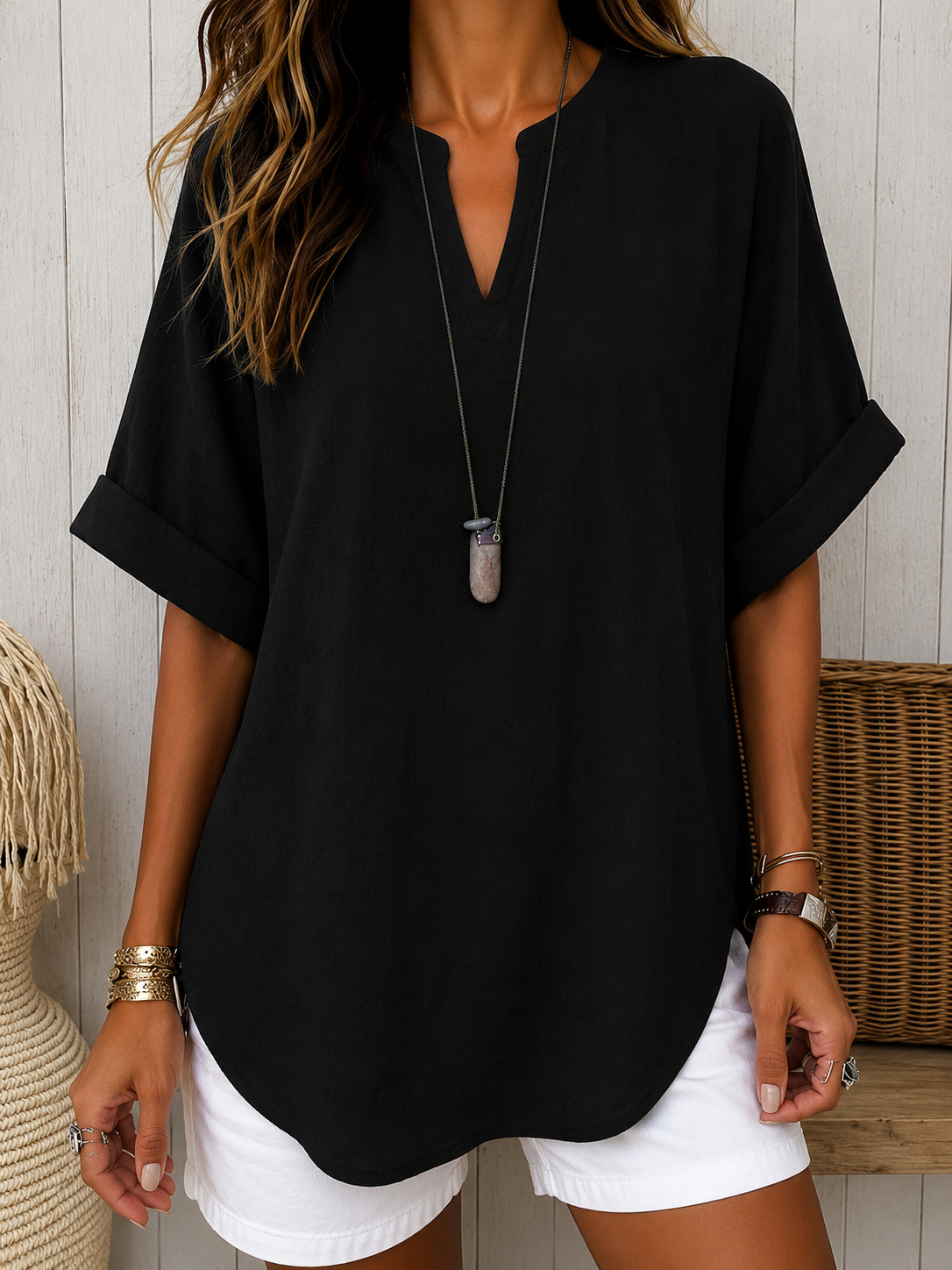 Gloria | Blusa Casual Manga Corta
