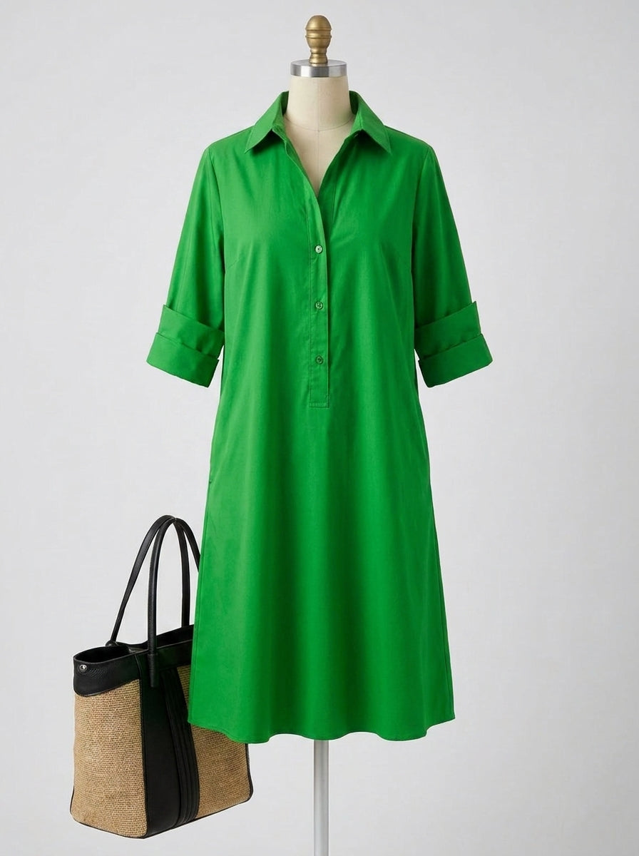 Mireia | Vestido Verde Elegante