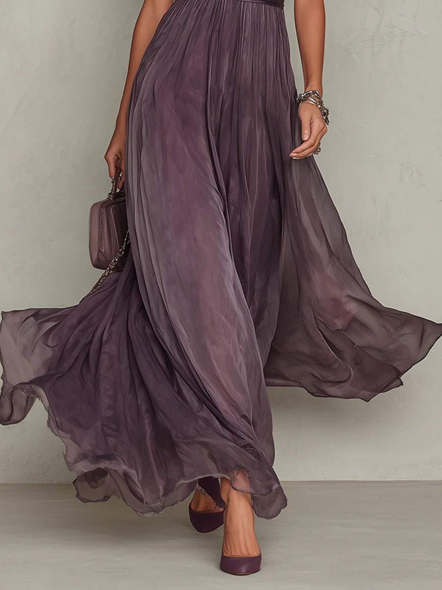 Isabel | Vestido Maxi Plisado Elegante