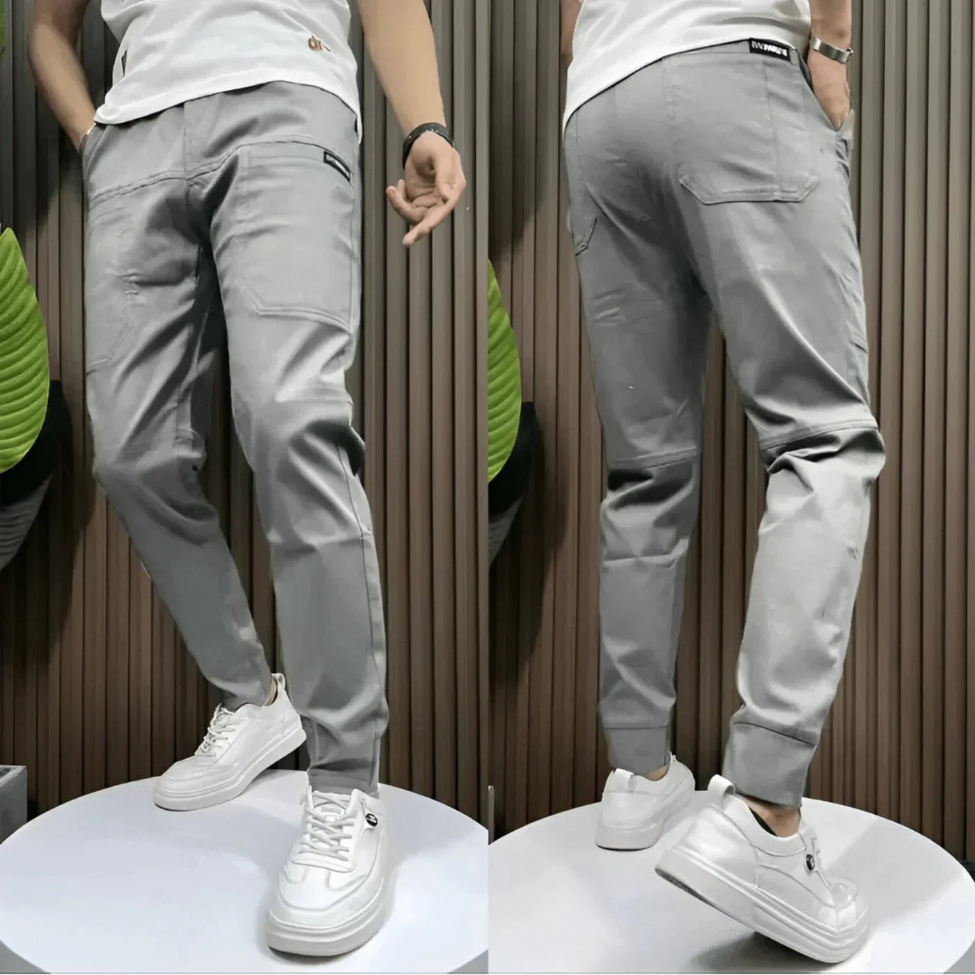 Eduardo | Pantalón cargo elástico premium para hombre