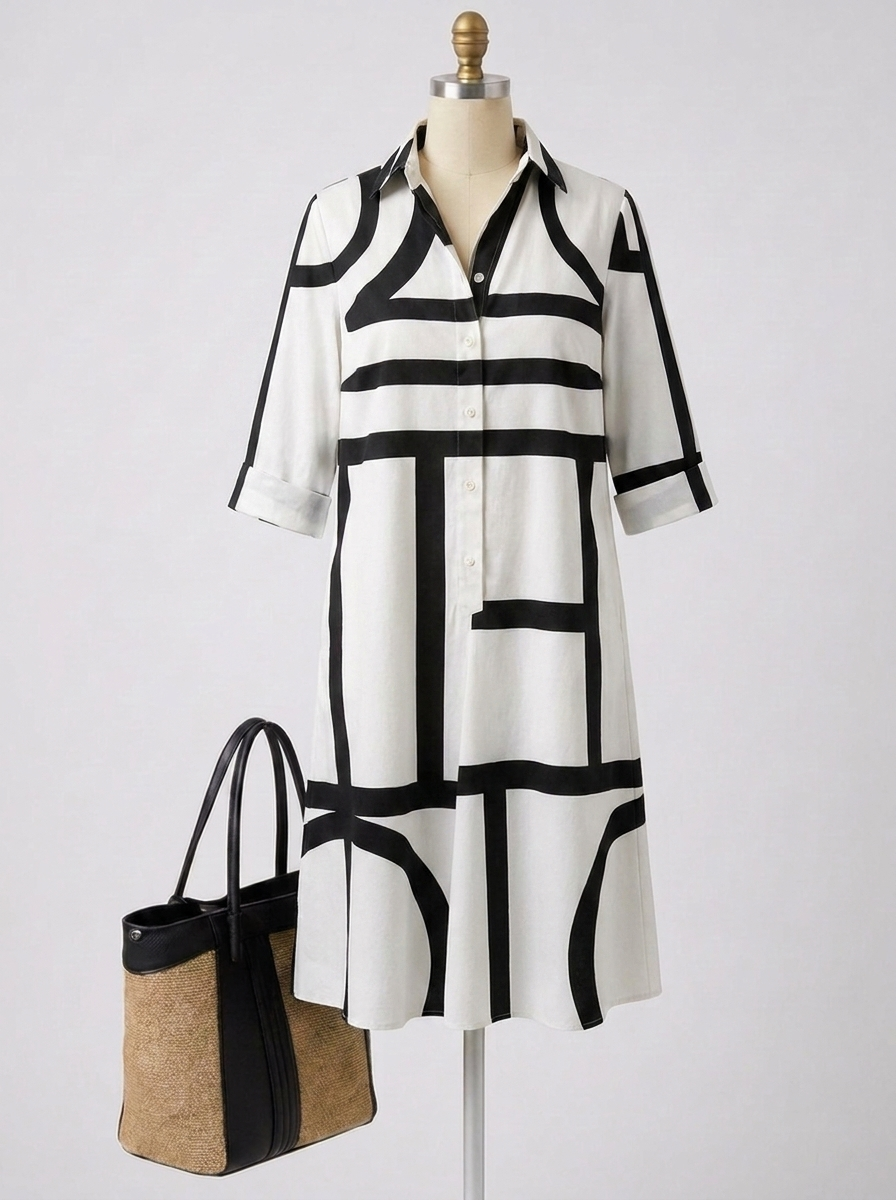 Anita | Vestido midi elegante asimétrico