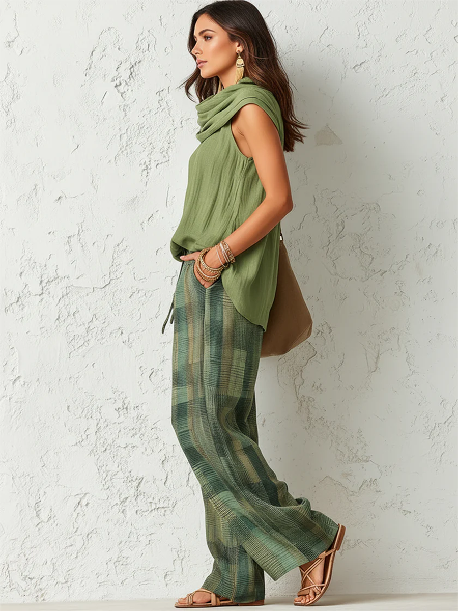 Adriana | Conjunto Elegante de Pantalón Ancho