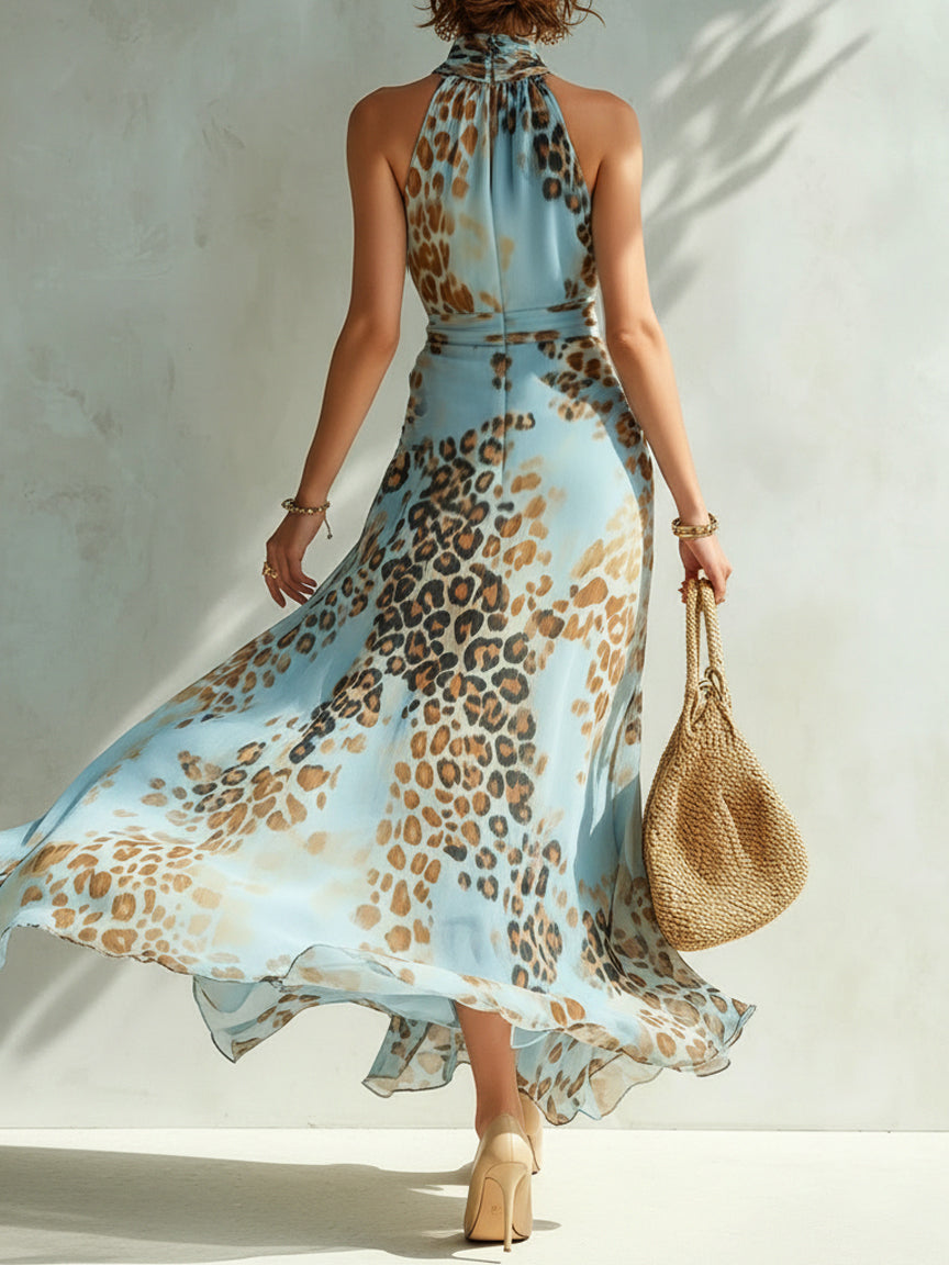 Daniela | Vestido Maxi Estampado Animal