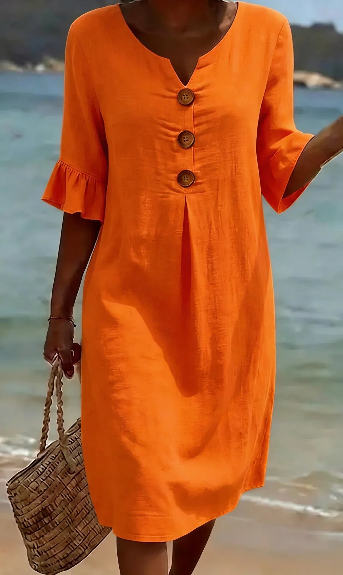 Clara | Vestido Ligero con Manga Abullonada