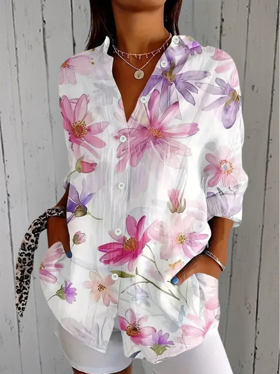 Clara | Blusa Artística con Botones