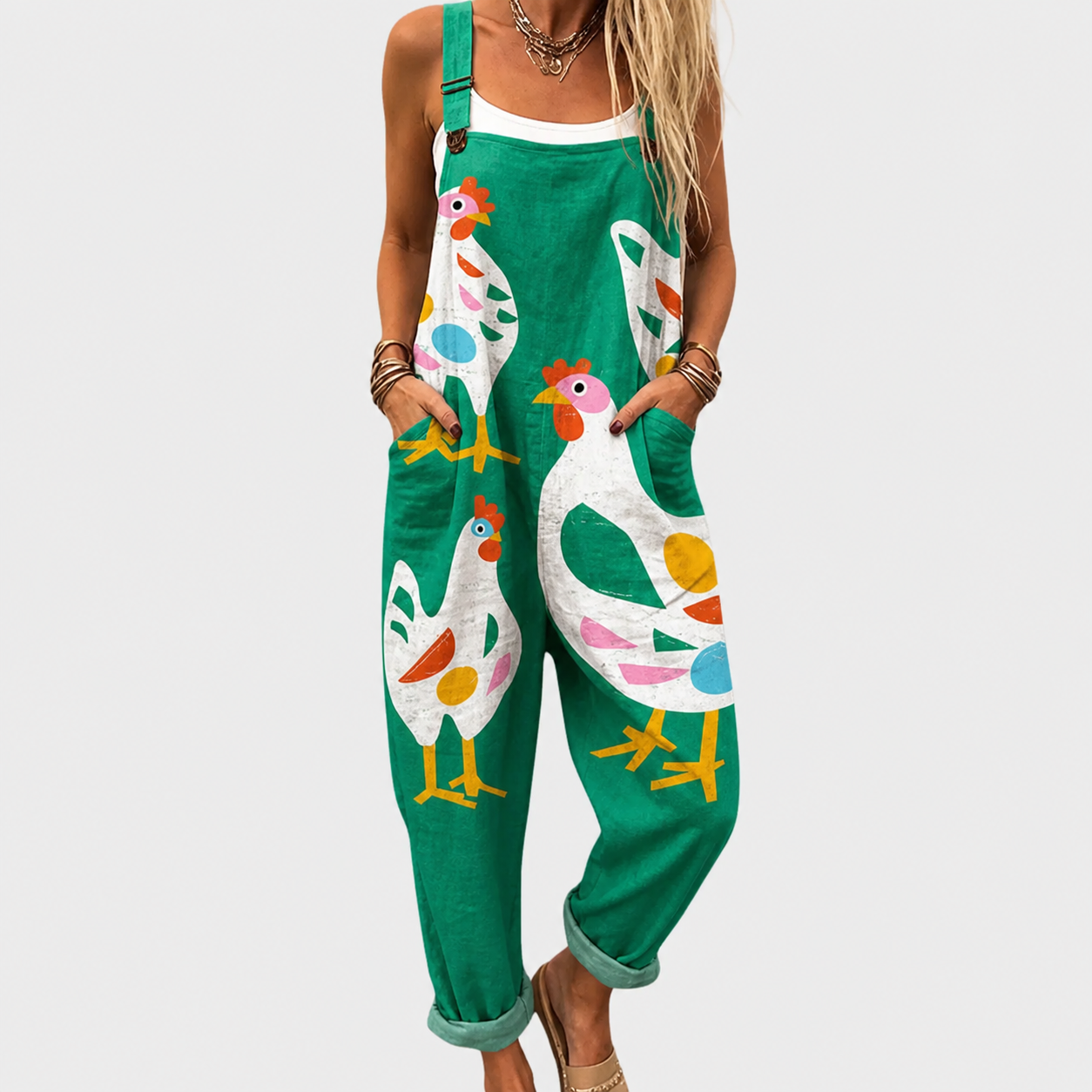 Matilde | Peto con Estampado de Laguna Verde