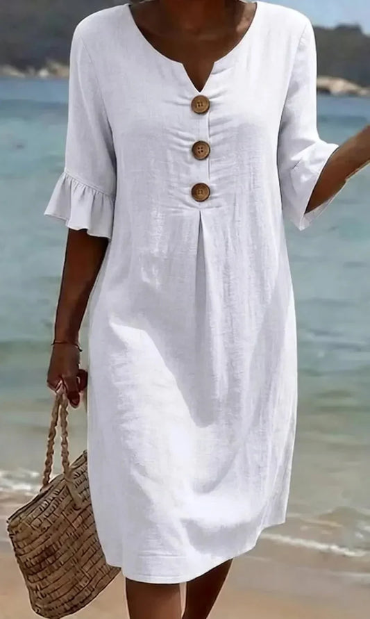 Clara | Vestido Ligero con Manga Abullonada