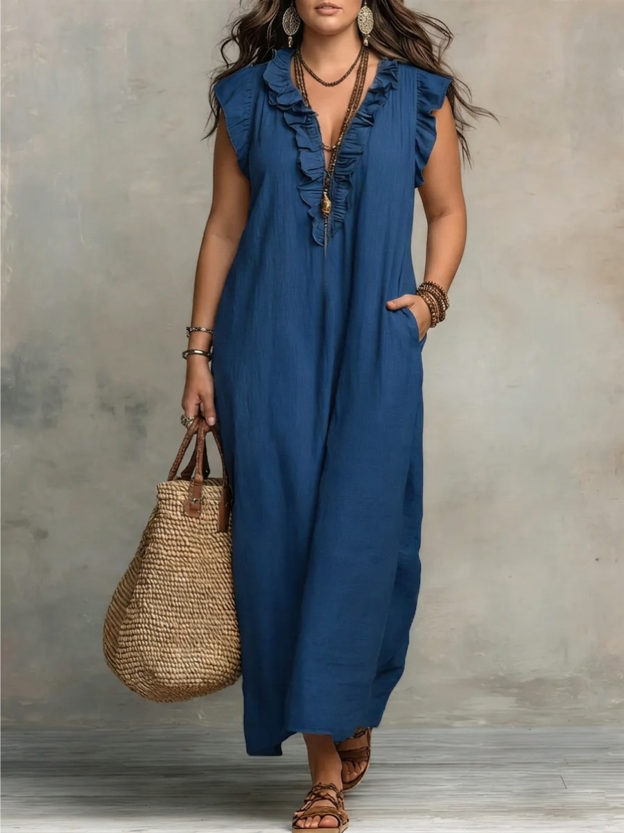 Claudia | Vestido Maxi Elegante sin Mangas
