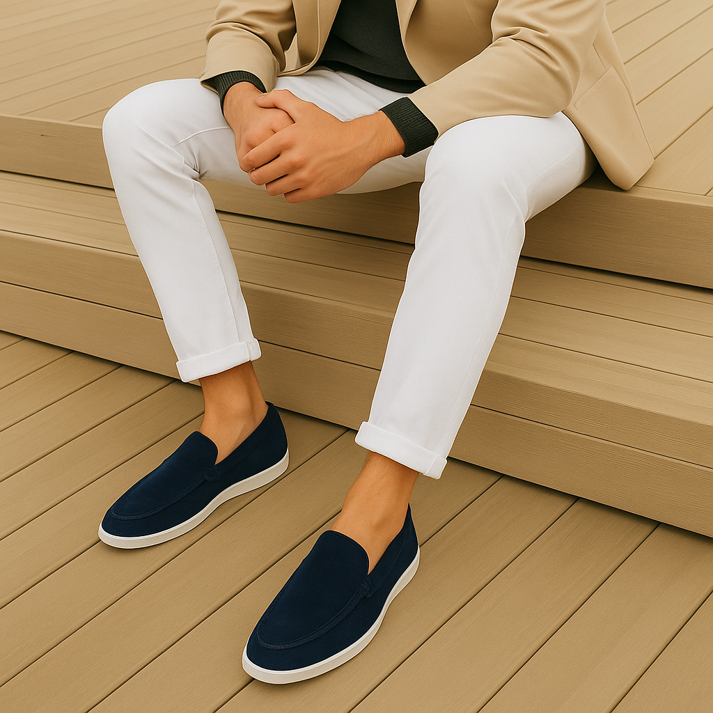 Agustín | Mocasín Elegante de Ante Hombre