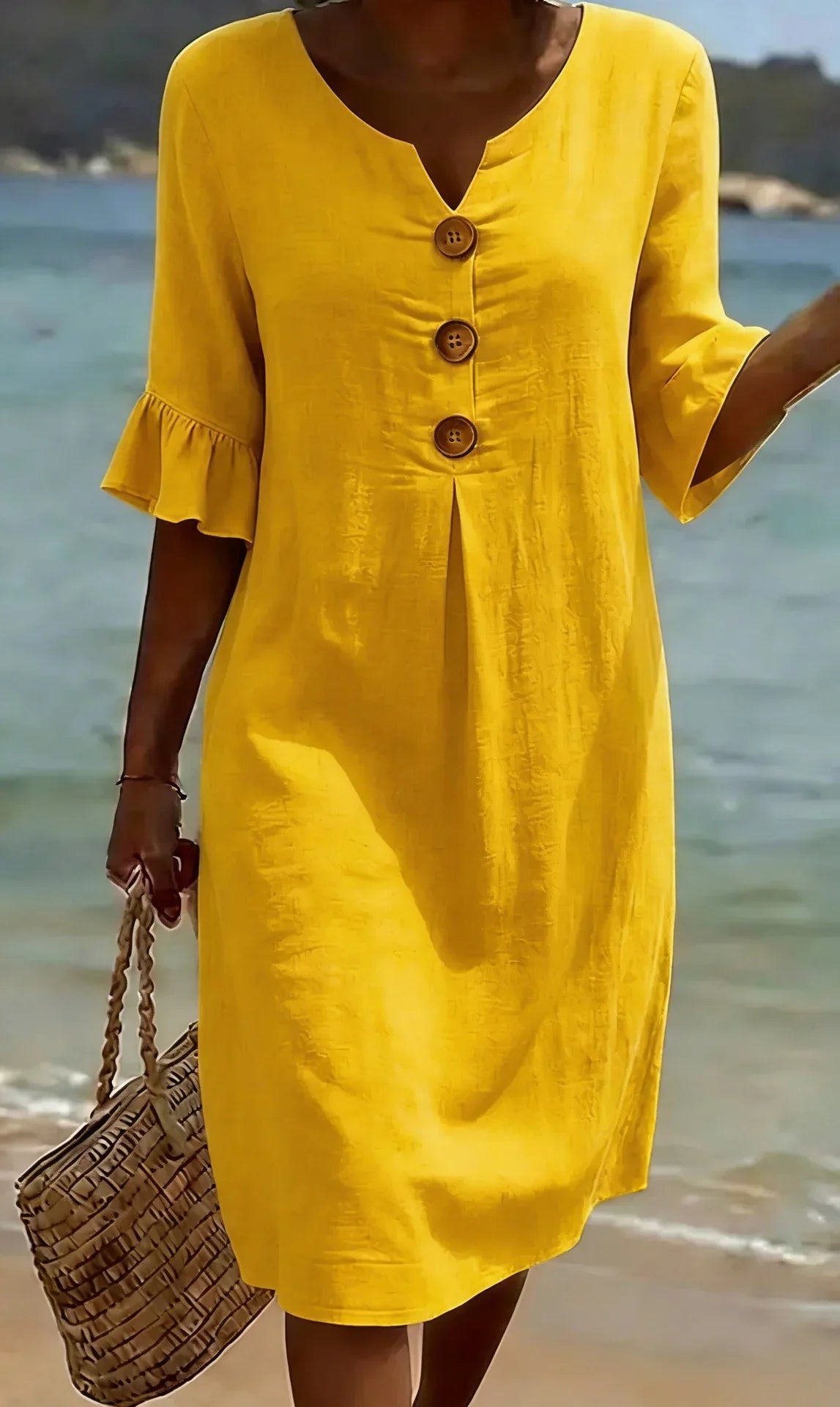 Clara | Vestido Ligero con Manga Abullonada