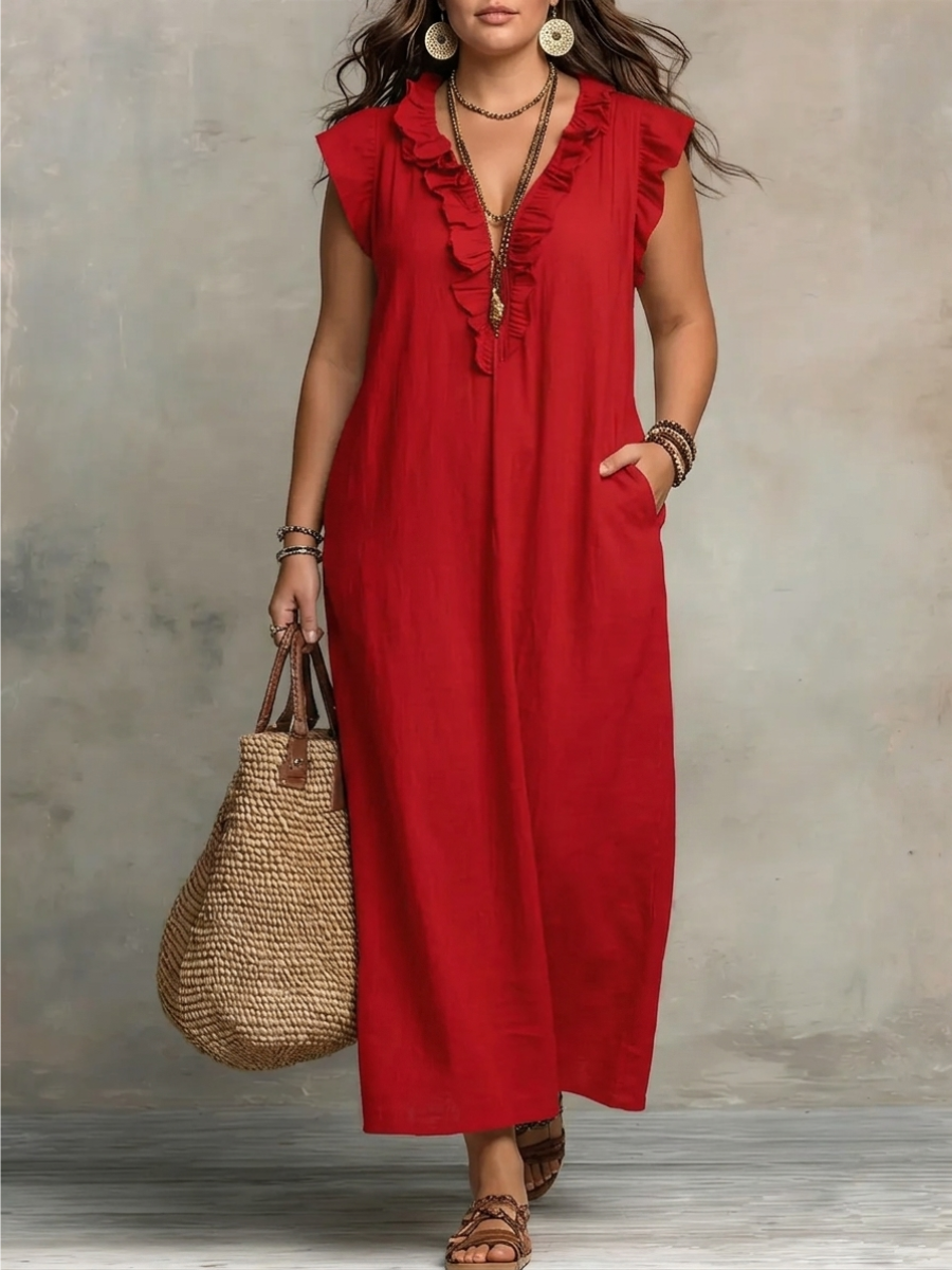 Claudia | Vestido Maxi Elegante sin Mangas