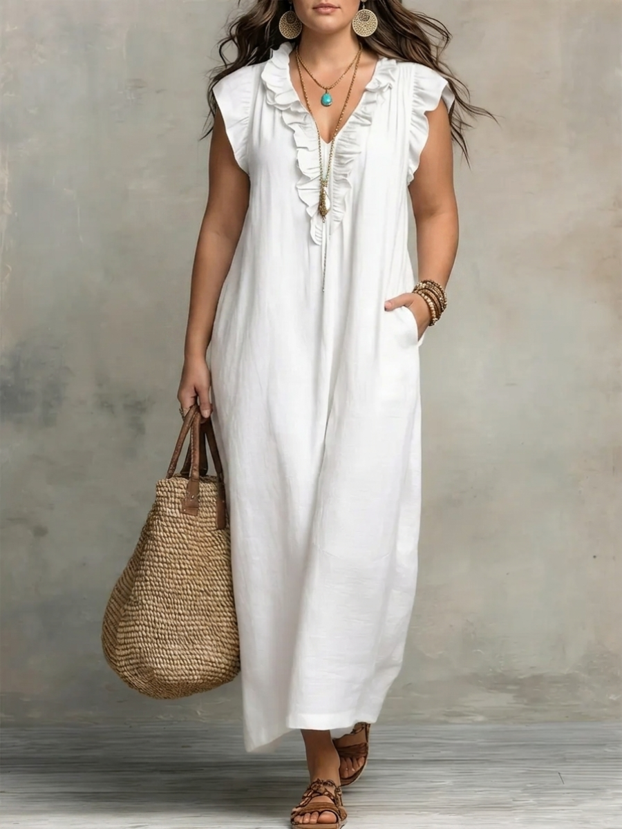 Claudia | Vestido Maxi Elegante sin Mangas