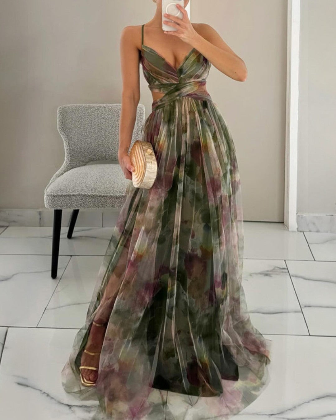 Giselle | Vestido Largo Floral Elegante