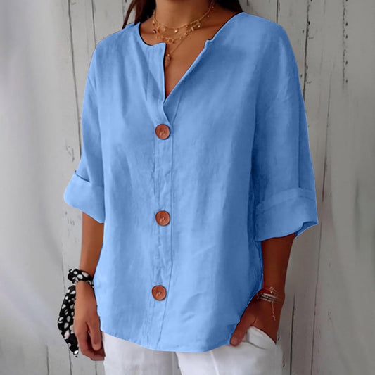 Soledad | Blusa de Lino Suelta Verano