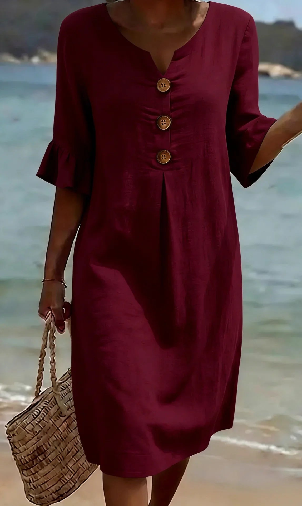 Clara | Vestido Ligero con Manga Abullonada