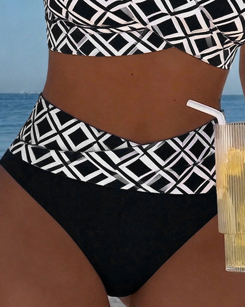 Marta | Bikini de Dos Piezas con Estampado Geométrico