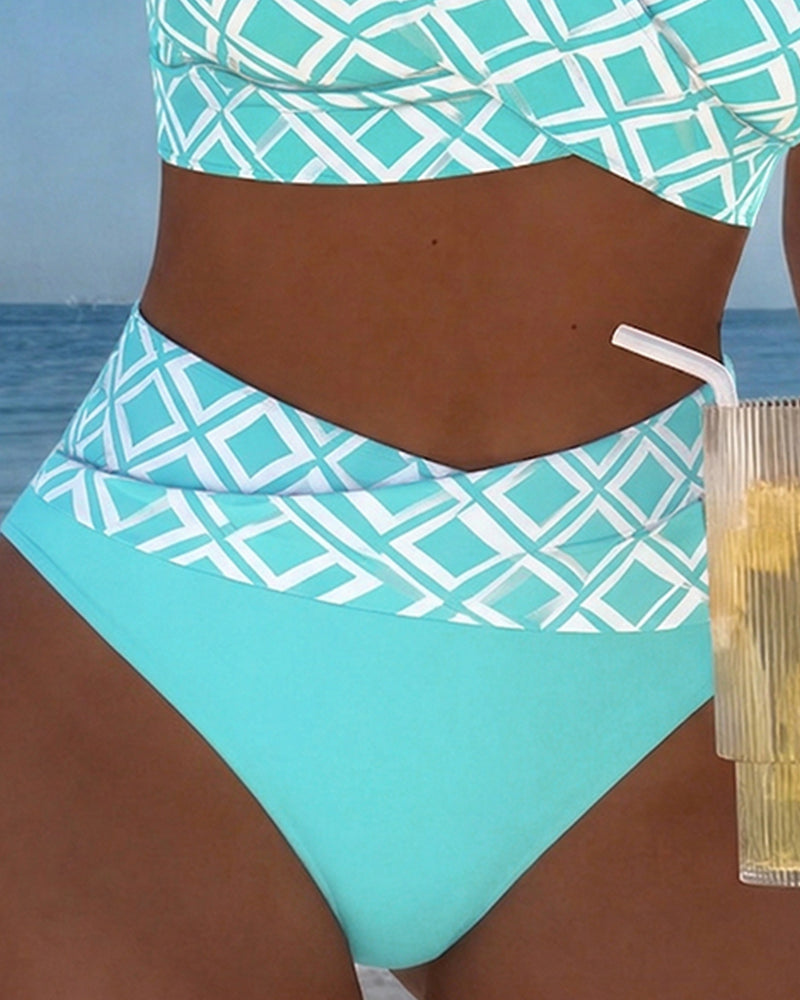 Marta | Bikini de Dos Piezas con Estampado Geométrico
