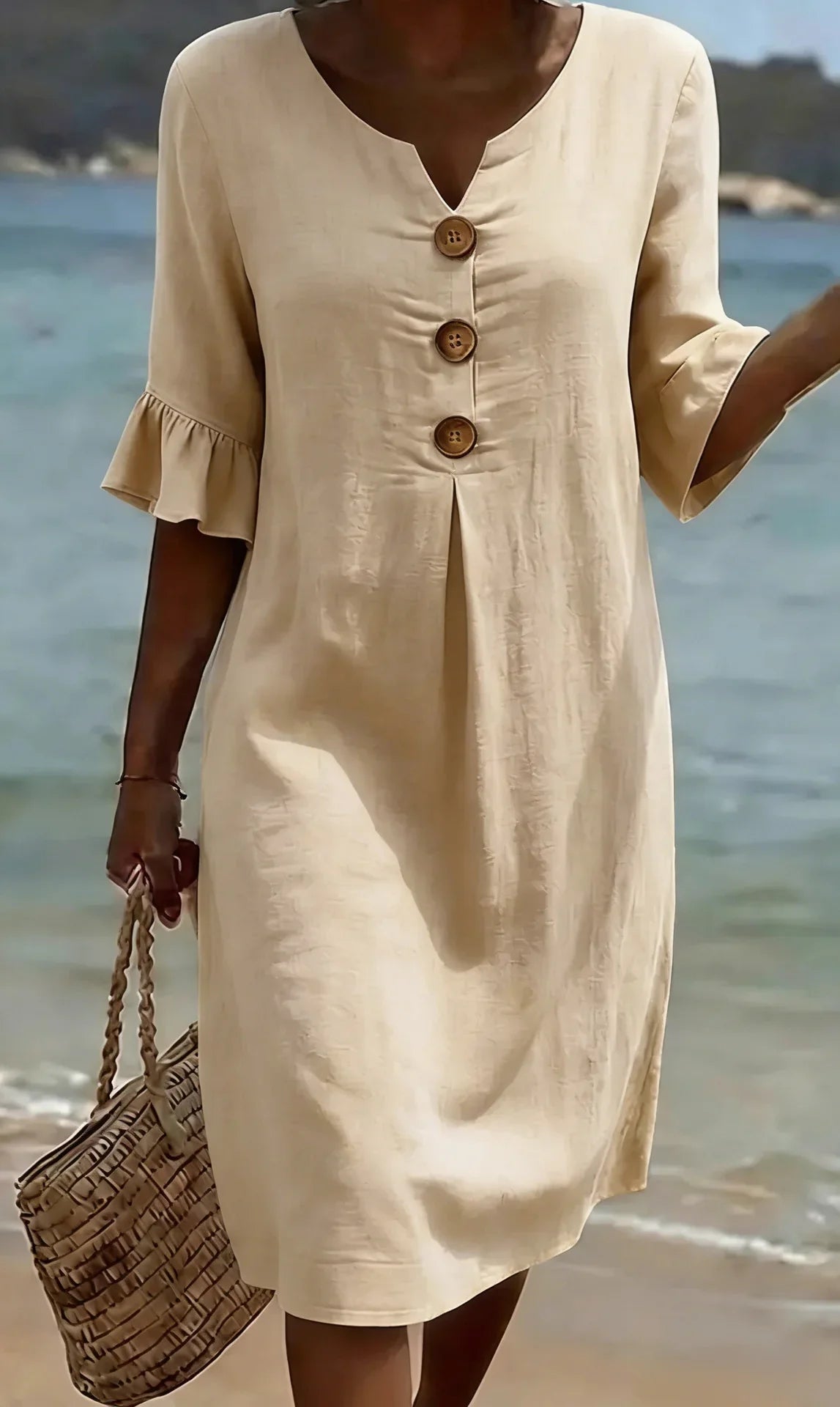 Clara | Vestido Ligero con Manga Abullonada