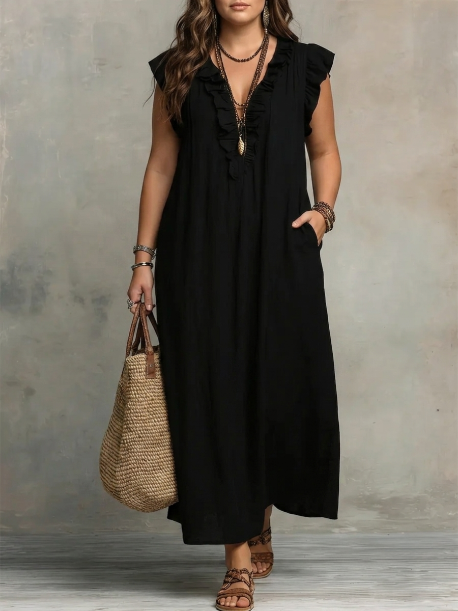 Claudia | Vestido Maxi Elegante sin Mangas