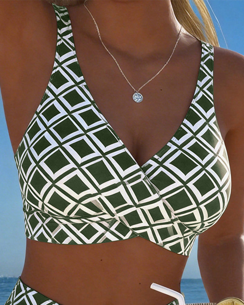 Marta | Bikini de Dos Piezas con Estampado Geométrico