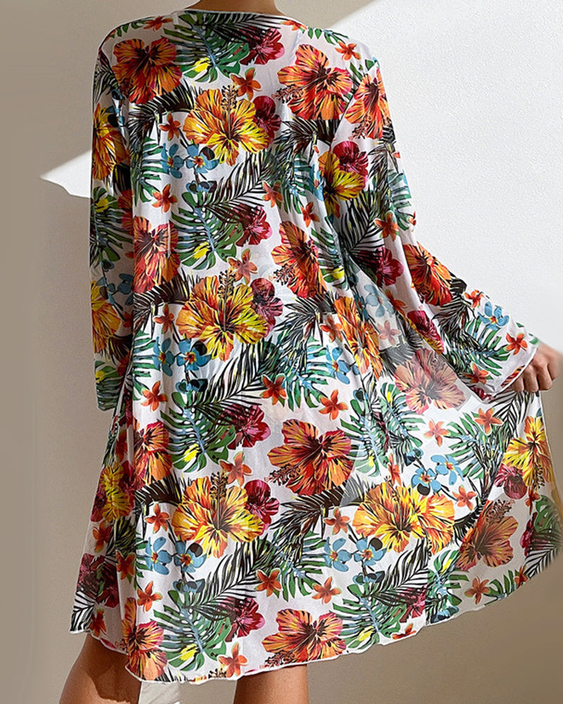 Patricia - Bikini con Cover-Up Floral