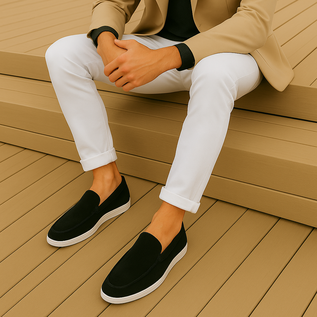 Agustín | Mocasín Elegante de Ante Hombre