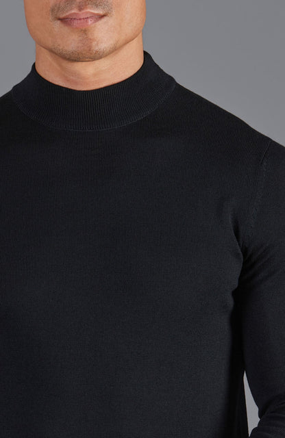Andrés | Jersey de lana merino extrafina con cuello mock para hombre