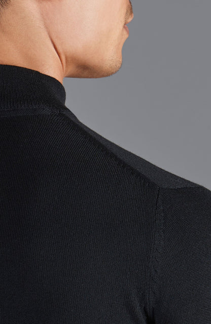 Andrés | Jersey de lana merino extrafina con cuello mock para hombre