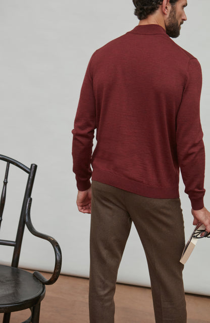 Andrés | Jersey de lana merino extrafina con cuello mock para hombre