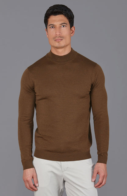 Andrés | Jersey de lana merino extrafina con cuello mock para hombre
