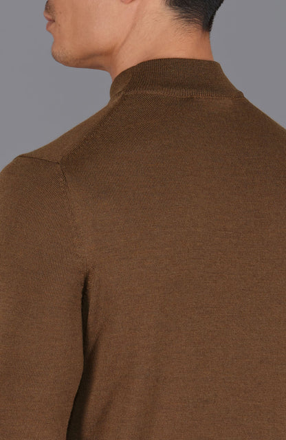 Andrés | Jersey de lana merino extrafina con cuello mock para hombre