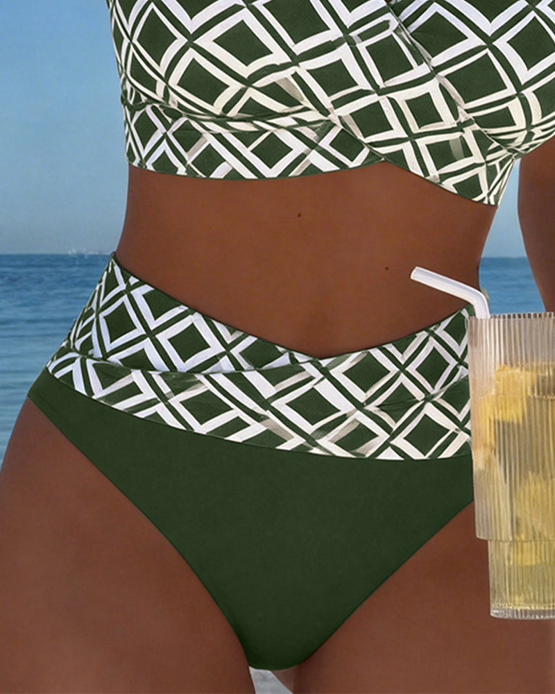 Marta | Bikini de Dos Piezas con Estampado Geométrico