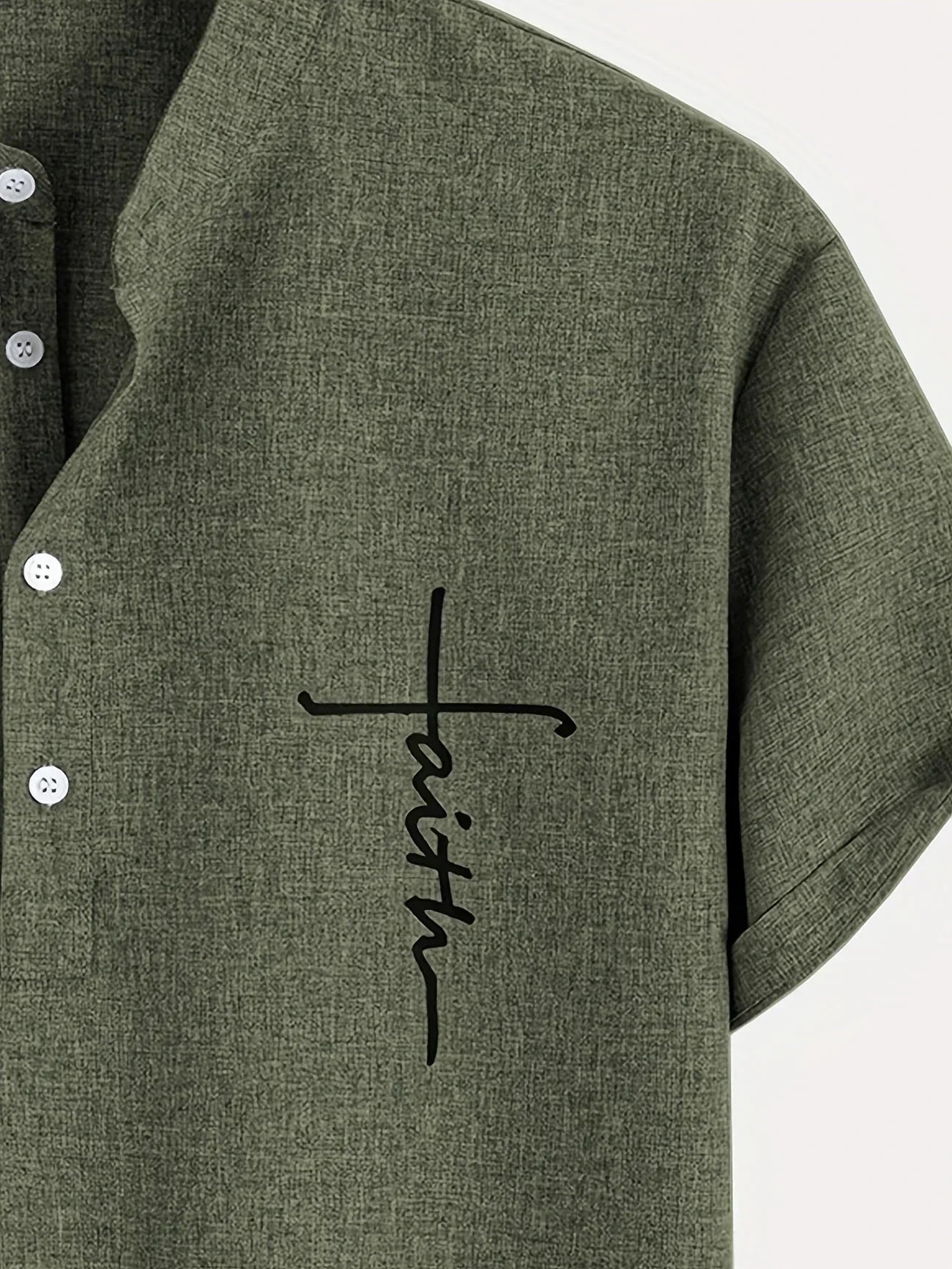 Jesús | Camisa Elegante Cuello Mao