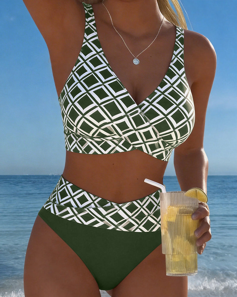 Marta | Bikini de Dos Piezas con Estampado Geométrico