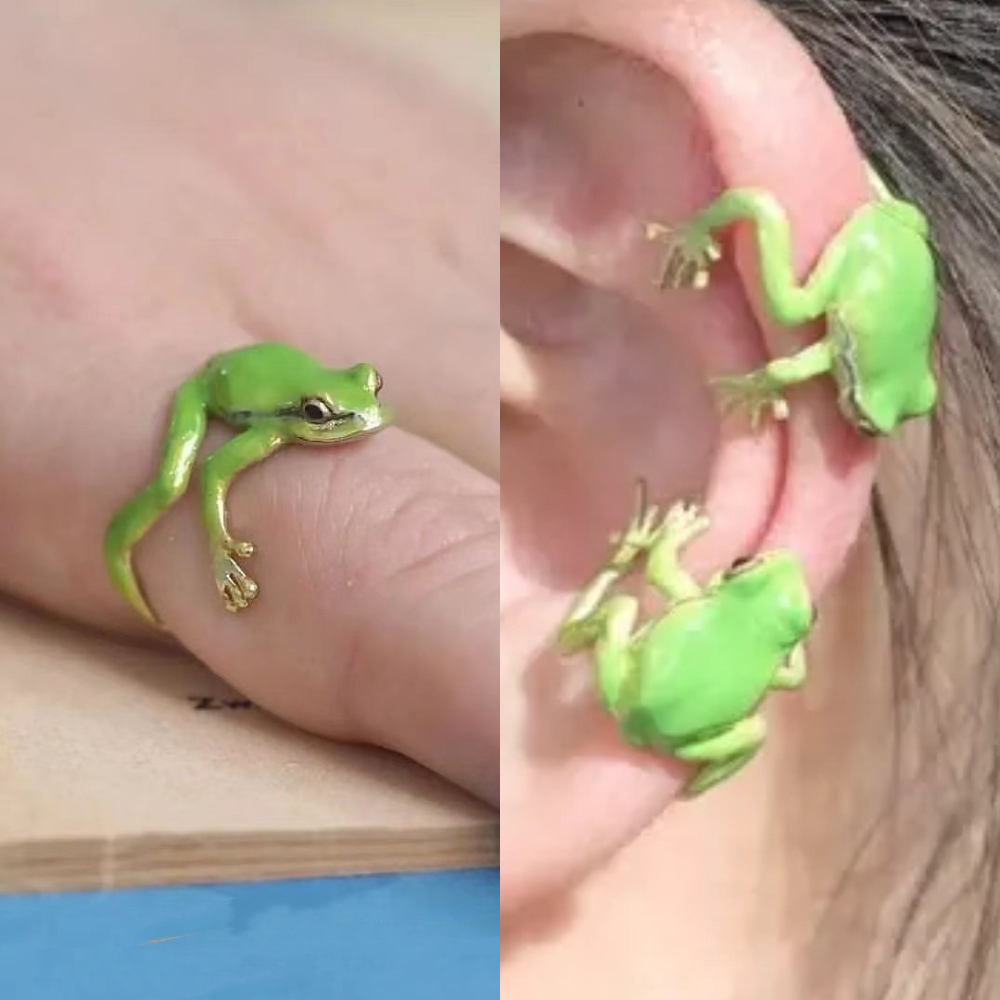 CONJUNTO DE JOYERÍA GREEN FROG