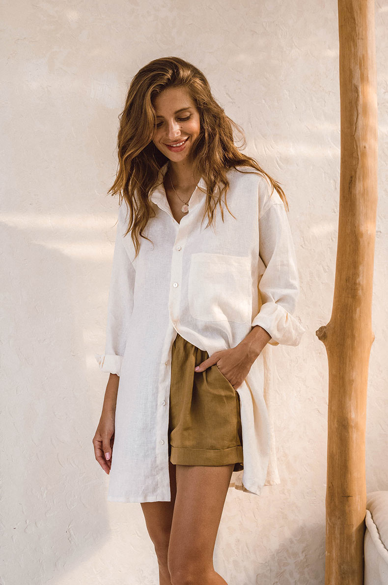 Alina | Shirt Dress de verano - Coconut