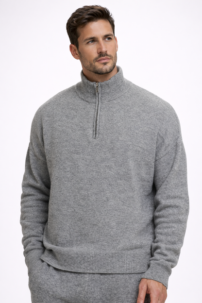 Roberto | Sweater con cremallera casual