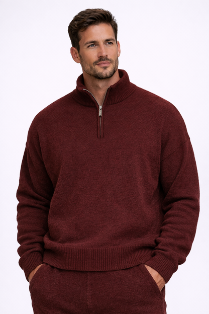 Roberto | Sweater con cremallera casual