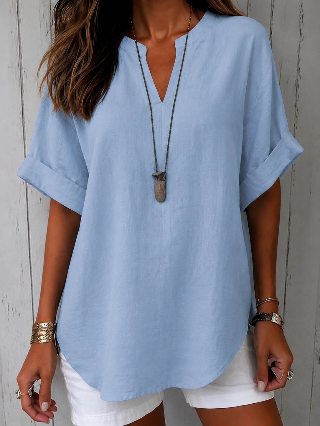 Gloria | Blusa Casual Manga Corta