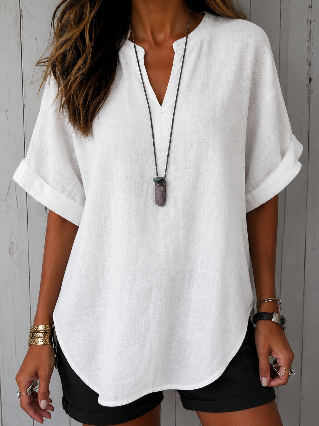 Gloria | Blusa Casual Manga Corta