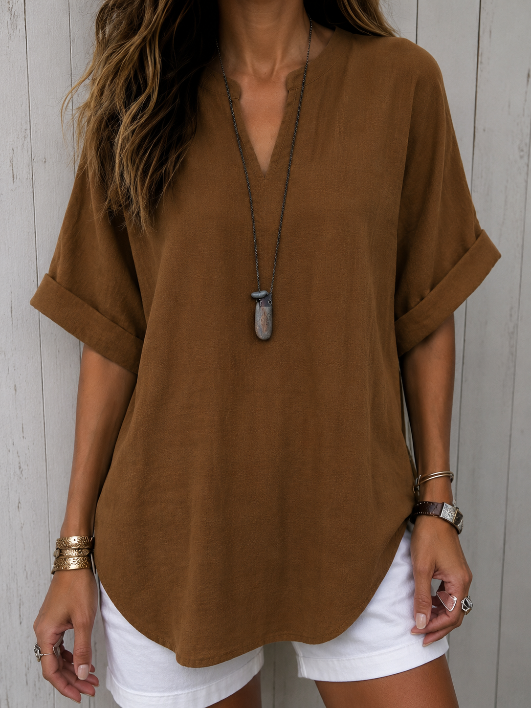 Gloria | Blusa Casual Manga Corta