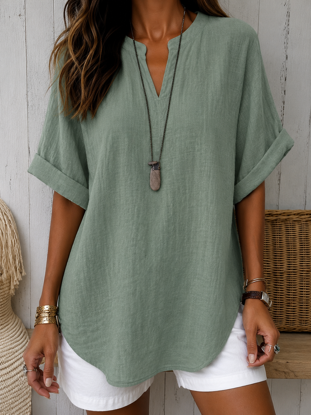 Gloria | Blusa Casual Manga Corta