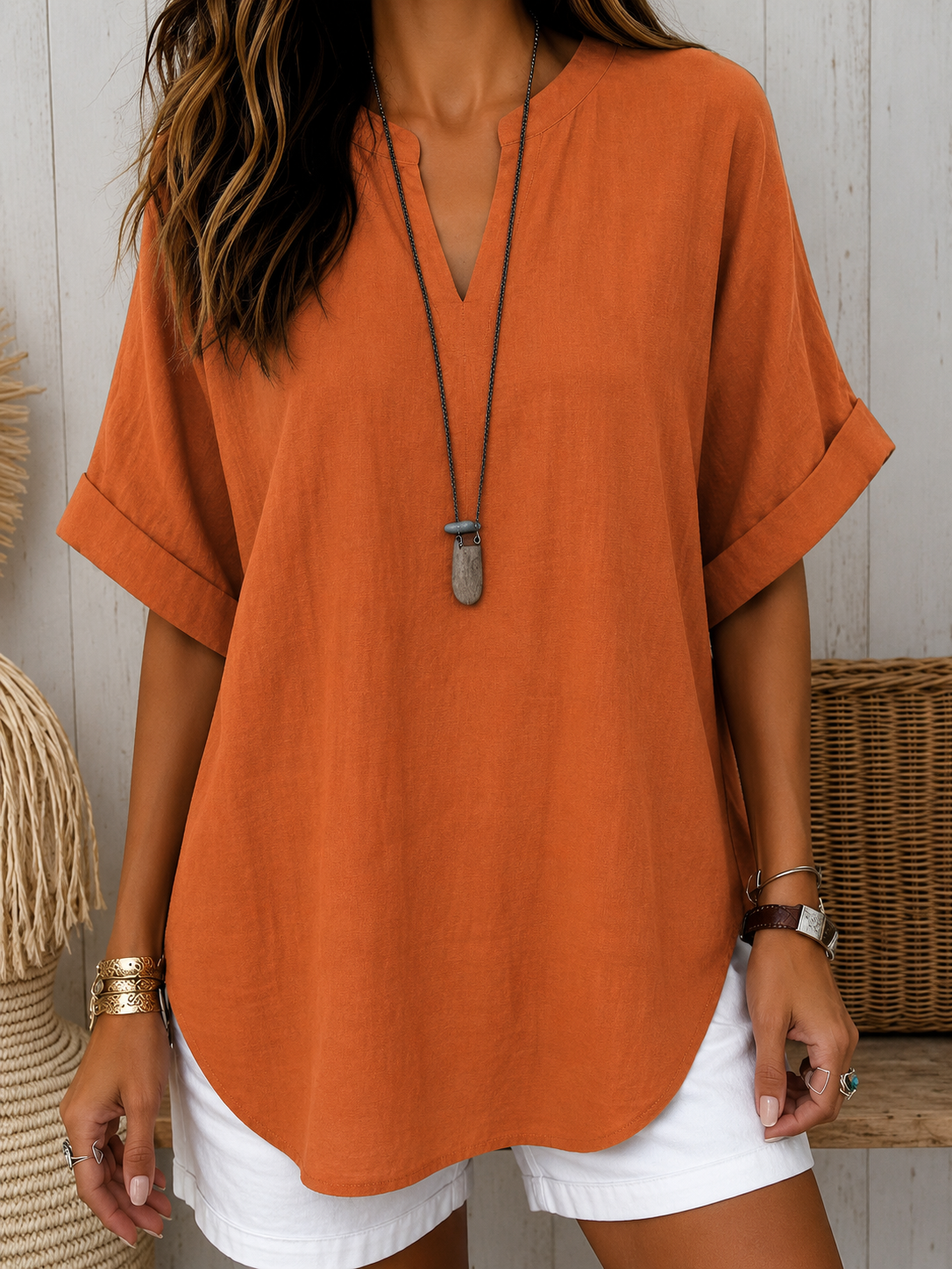 Gloria | Blusa Casual Manga Corta