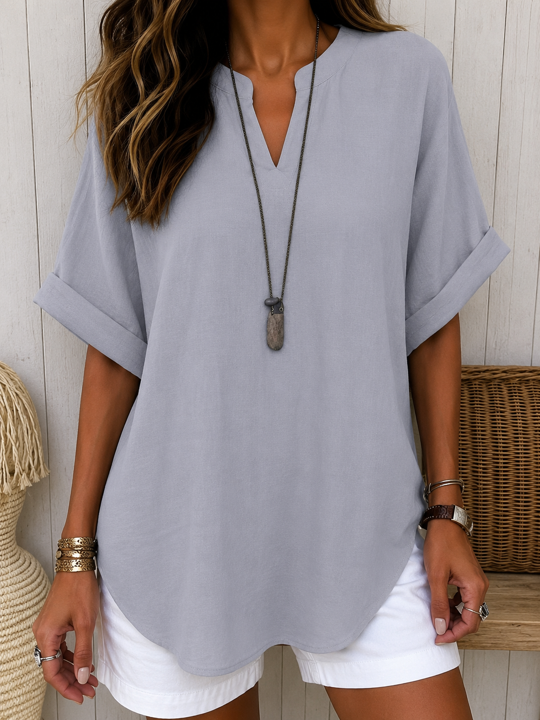 Gloria | Blusa Casual Manga Corta