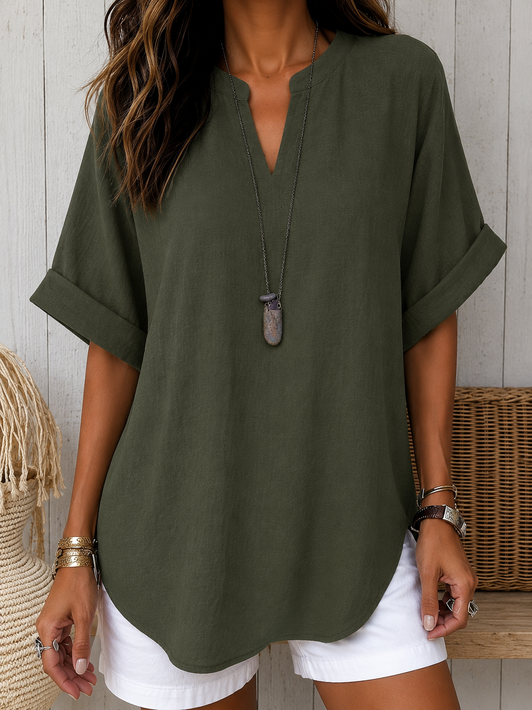 Gloria | Blusa Casual Manga Corta
