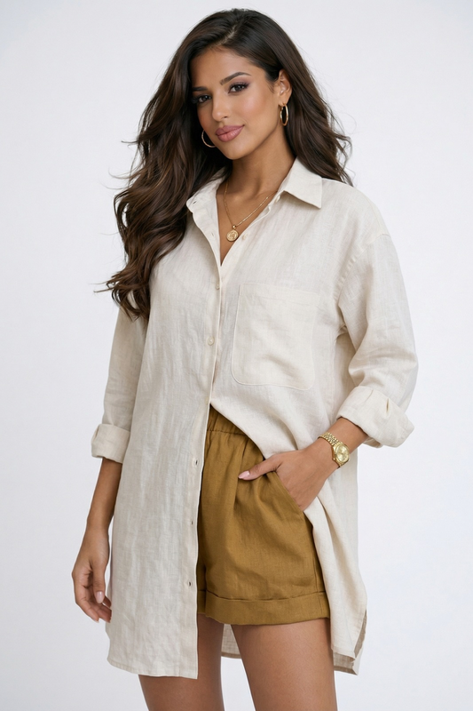 Alina | Shirt Dress de verano - Coconut