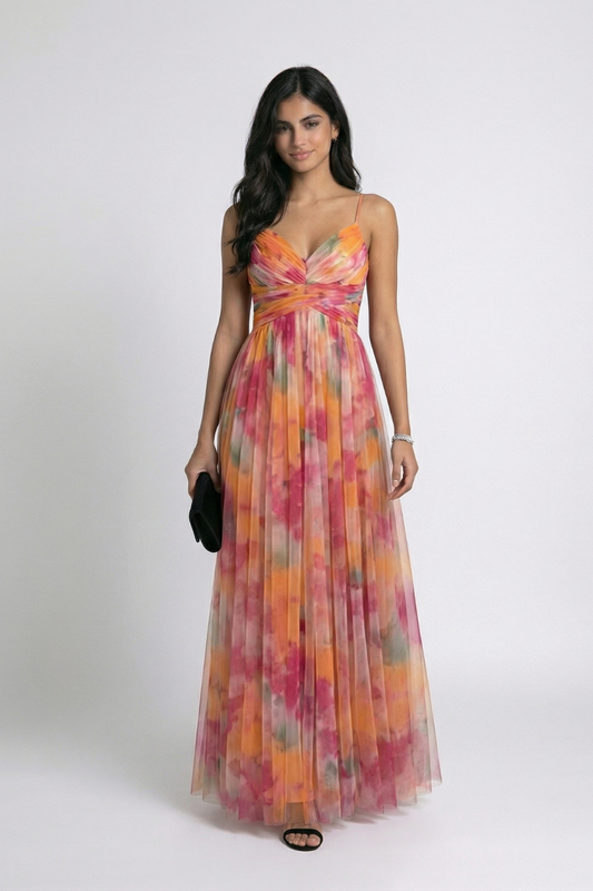 Giselle | Vestido Largo Floral Elegante