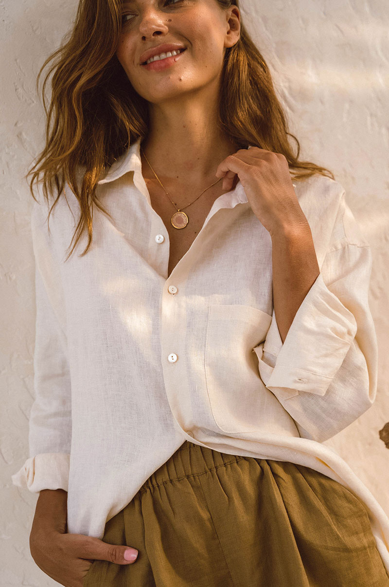 Alina | Shirt Dress de verano - Coconut